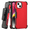 Red, variant on For Apple iPhone 14 6.1 inch Impact Dual Layer Protective Shockproof Hybrid Case Cover With Clip Red