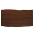 thumbnail image 5 of 74 Inch Dining Table, Walnut Gold, Wood, Rectangular, Mid Century Kitchen Cafe Bistro Hospitality Restaurant, Modern Contemporary HB34393, 5 of 10