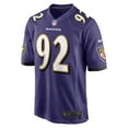 thumbnail image 2 of Men's Nike Justin Madubuike Purple Baltimore Ravens Game Player Jersey, 2 of 3