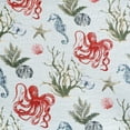 thumbnail image 4 of Behari Octopus Blue Beach Coastal Full/Queen 3 Piece Quilt Set, 4 of 7