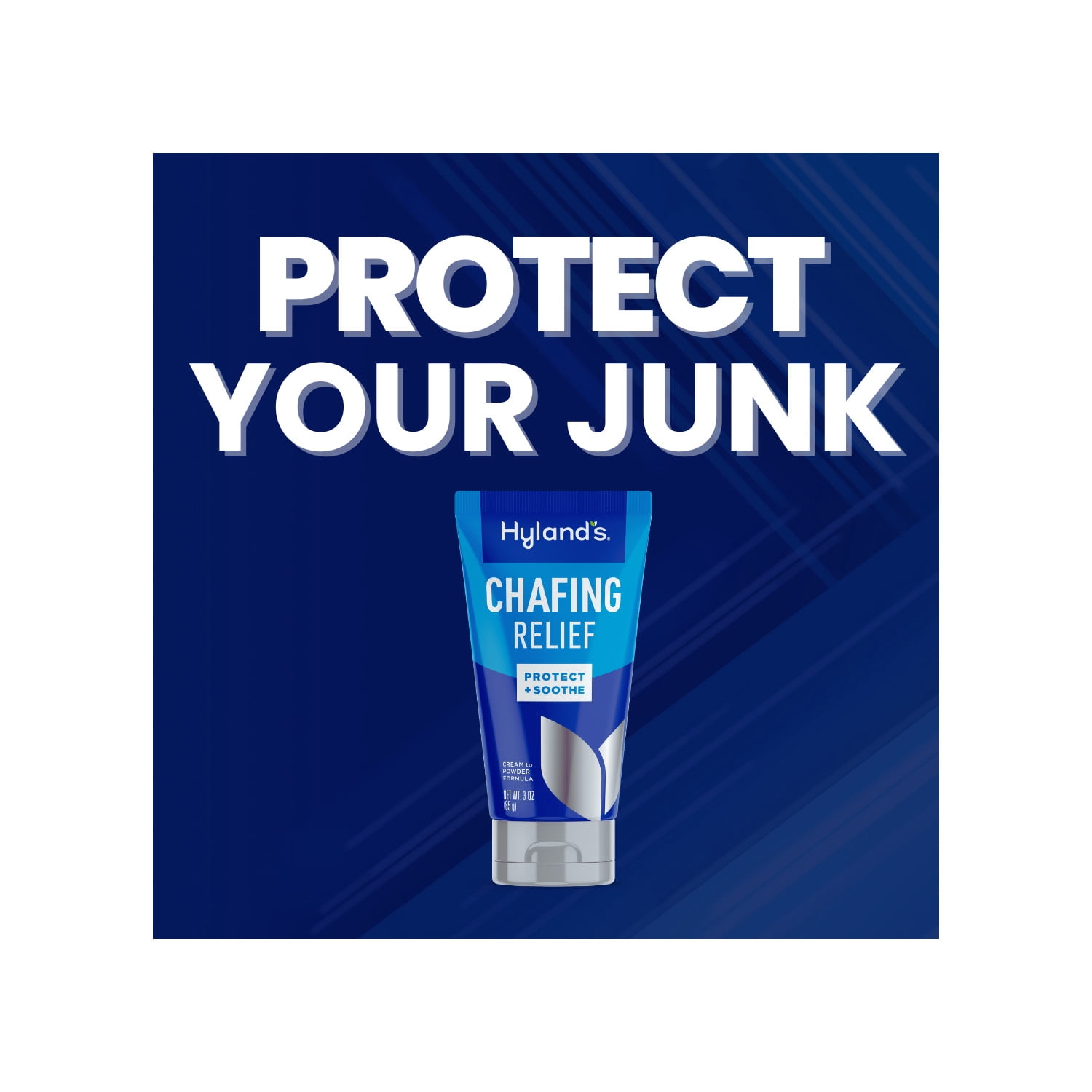 Hyland's Chafing Relief, Non-Greasy Cream-to-Powder, Protects & Soothes Skin, 3 oz