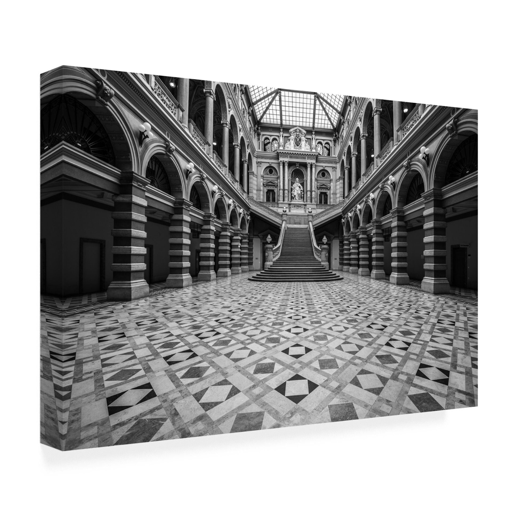 Canvas Wall Art - Renata Lacina 'Justice Palace' Wall Art for Living Room, Bedroom, or Office Décor by Trademark Fine Art - 19 x 12 Inches