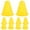 Yellow, variant on Pungan soccer cones 10Pcs Mini Sports Cones for Agility Training & Obstacle Courses,3.15"X2.95"X2.95"