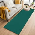 thumbnail image 3 of Dark Green Area Rugs 2x6 for Kitchen Runner Rug, Farmhouse Solid Green Color Modern Art Non Slip Washable Rug Runner, Low Pile Indoor Floor Carpet Mat Bathroom Rugs for Bedroom, Kids Room, 3 of 9