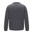 thumbnail image 5 of Atogsazn Mens Fleece Lined Sweatshirt Casual 1/4 Zip Long Sleeve Pullover Sweatshirts Workout Sweater Tops Gray XXL Fashion, 5 of 6