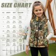 thumbnail image 7 of Garronmavis Camo Forest Zippered Vest Wind Proof Deer Girls Outerwear Vests Soft Winter Lightweight Sleeveless Jacket with Pocket Stylish Fall Winter Warm Sleeveless Outerwear, 7 of 7