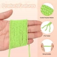 thumbnail image 3 of Cordón Retorcido Uxcell, Cuerda de Trim de 3mm/11 Yardas, Cuerda de Soga de Poliéster, Cuerdas de Soga de Seda para Decoración del Hogar, Verde Brillante, 3 of 6