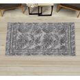 thumbnail image 1 of Palm Leaf Decorative Rug, Jungle Design Grunge Neutral Earth Tones of Leaves Exotic Themed Concept, Quality Carpet for Bedroom Dorm and Living Room, 6 Sizes, Dimgray, by Ambesonne, 1 of 1