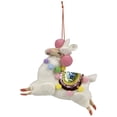 thumbnail image 2 of Northlight Plush Llama with Rainbow Saddle Christmas Ornament - 7.5", 2 of 6