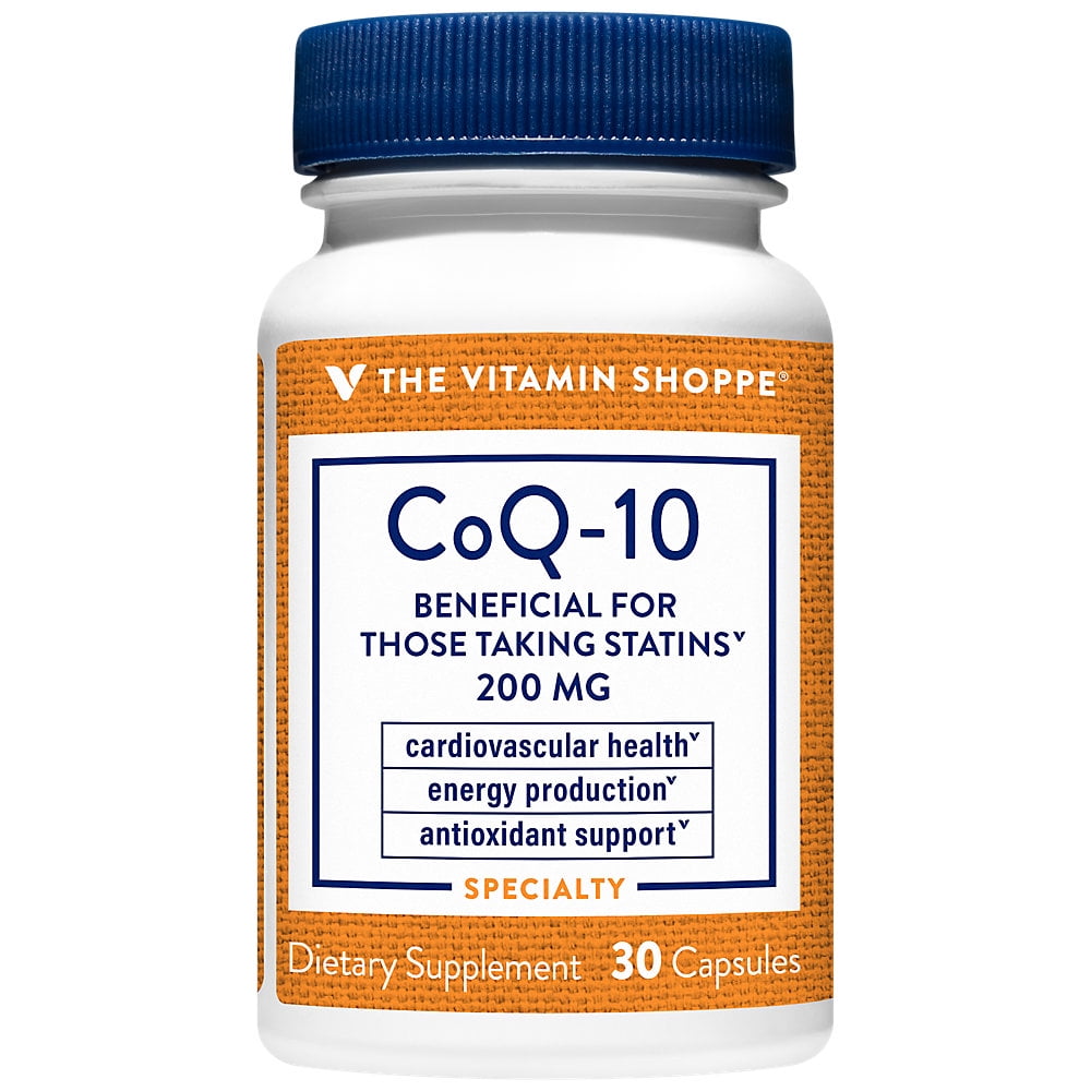 The Vitamin Shoppe CoQ10 200mg Beneficial for Those Taking Statins