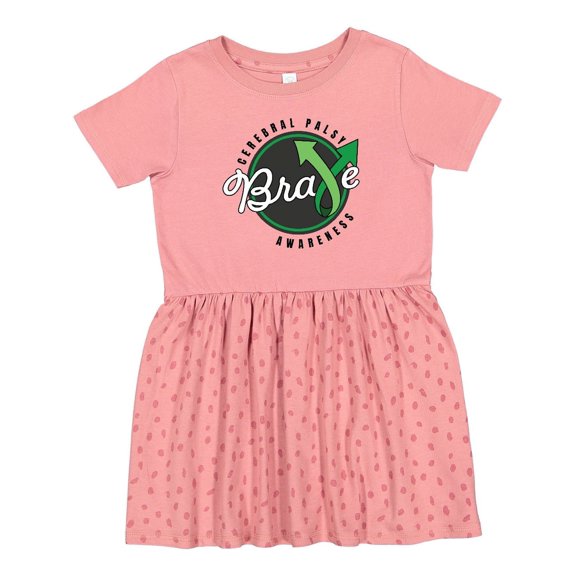 Inktastic Cerebral Palsy Awareness Brave Girls Toddler Dress