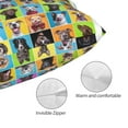 thumbnail image 3 of Lsque Cute Dogs Collage Pattern Bedding Waterproof Pillow Protector Zippered Queen – Bed Bug Proof Pillow Encasement-20"x30", 3 of 6