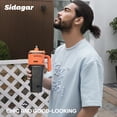 thumbnail image 4 of Sidagar 32 oz Stainless Steel Insulated Tumbler with Push-Button Lid and Handle, Orange, 4 of 8