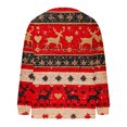 thumbnail image 5 of QATAINLAV Tunic Sweaters for Woman Christmas Casual Button Up Knitted Cardigans Open Front Long Sleeve Cute Sweater Tops, Red, XXXXL, 5 of 6