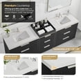 thumbnail image 6 of Santarem 96" Combine Double Vanity in Oak Weathered Black with Quartz Stone Top, 6 of 16