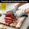 thumbnail image 5 of Cut Resistant Gloves, Food Grade Safety Gloves Kitchen Anti Cut Gloves for Cutting, Level 5 Proof Cutting Work Gloves (Large), 5 of 5