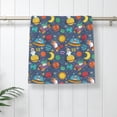 thumbnail image 5 of Fotbe Cartoon Space Pattern Premium Towels , (27.5x16in) Lightweight and Highly Absorbent Quick Drying Microfiber Towel, Perfect for Daily Use, 5 of 6