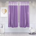 thumbnail image 3 of Rod Installation High Shading Curtain  Home Window Blackout Drapes  Easy To Install  Purple, 3 of 6