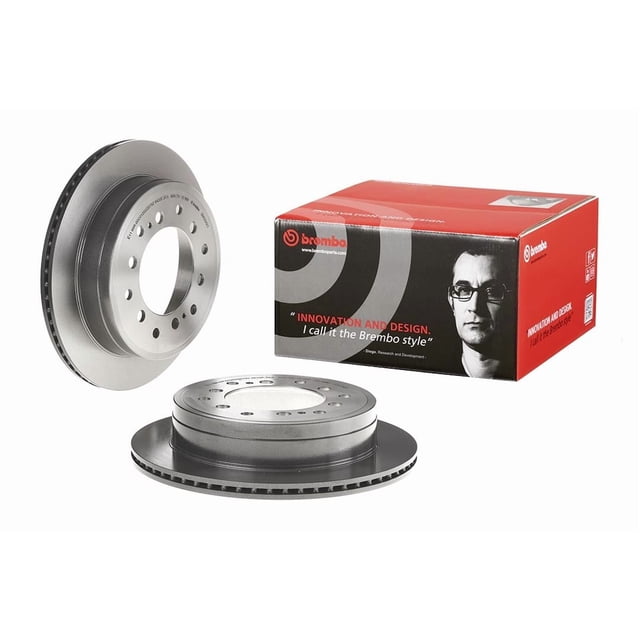 Brembo Brake Rotor 09A33421C02 Vented; One Piece Design; Wheel Bolt Pattern 6 x 139.7 Millimeter; 210.1 Millimeter Hat Inside Diameter; 108 Millimeter Hub Diameter; Gray Cast Iron; Single