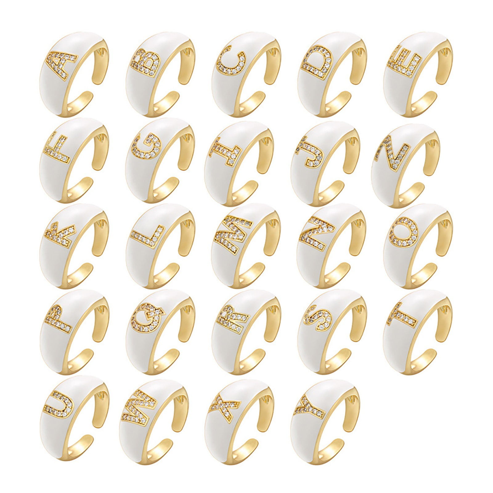 Buy 18Kt Diamond H Alphabet Ring 148G9620 Online from Vaibhav Jewellers
