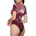 thumbnail image 2 of Fotbe Surreal Pink Headphones Body de Mujer con Cuello Redondo y Mangas Cortas, Sin Mangas Ajustado, Suave, Cómodo y Básico-Medium, 2 of 7