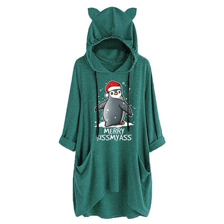 

adviicd Christmas T Shirts for Women Short Sleeve Sports Shirts Christmas Cute Mid-length Loose Christmas Blouse Printed Top Hat Short Sleeve Scrub Jackets