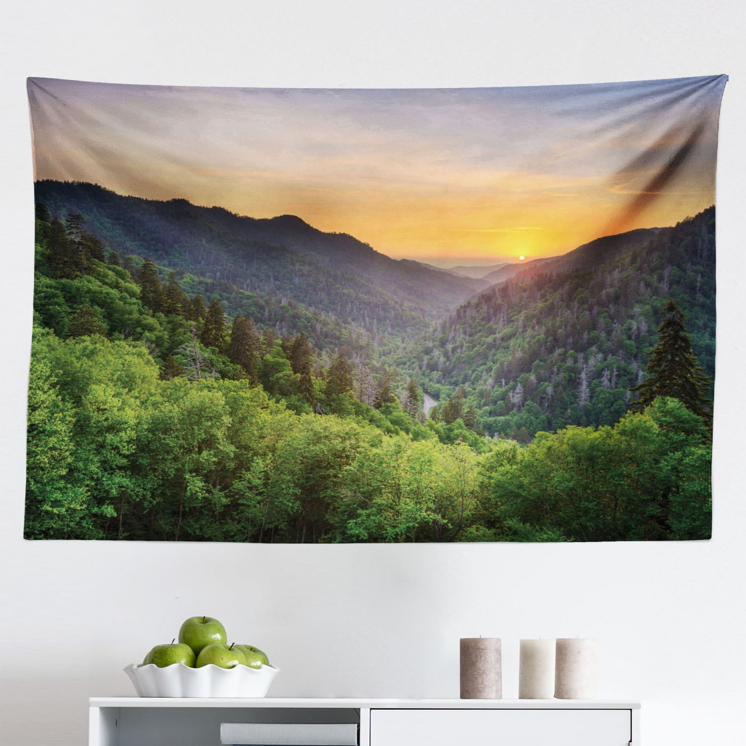 Appalachian Tapestry, Autumn Outdoor Scene Photo from Smoky Mountains National Park Tennessee 