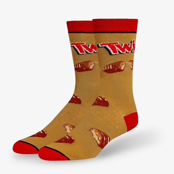 Twix Break Brown Men's Crew Socks