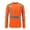 Orange, variant on Men High Visibility Reflective Long Sleeve Mesh Work T-Shirt with Utility Pocket