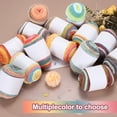 thumbnail image 4 of 2 Pcs Fil Acrylique 422 Yards pour Crochet, Beige, Marron, Violet, 4 of 6