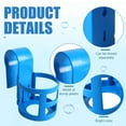 thumbnail image 3 of Poolside Cup Holder, No Spill Blue Drink Holder for Above Ground Pools, Fits 2 Inch or Less Round Top Bar, 3 of 7