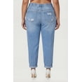 thumbnail image 4 of Women's Plus Size WAX Rolled Cuff Distressed Mom Jeans, 4 of 4