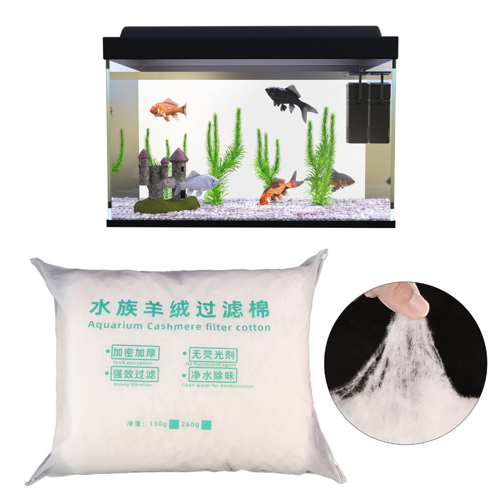 Fishtanks Filter Sponge Cotton for Household Aquariums Cashmere Cotton Easy Hand Tear Filter Cotton Filtration Accessory