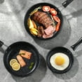 thumbnail image 5 of IBASETOY Black Stainless Steel Nonstick Omelette Pan with Comfortable Handle for Home and Restaurant Cooking, 5 of 8