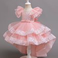 thumbnail image 5 of QUOTAY Spring Summer Girls Gown Puffy Dress for Formal Pageant Wedding Party Recital Girls Dresses Light Pink,110, 5 of 8