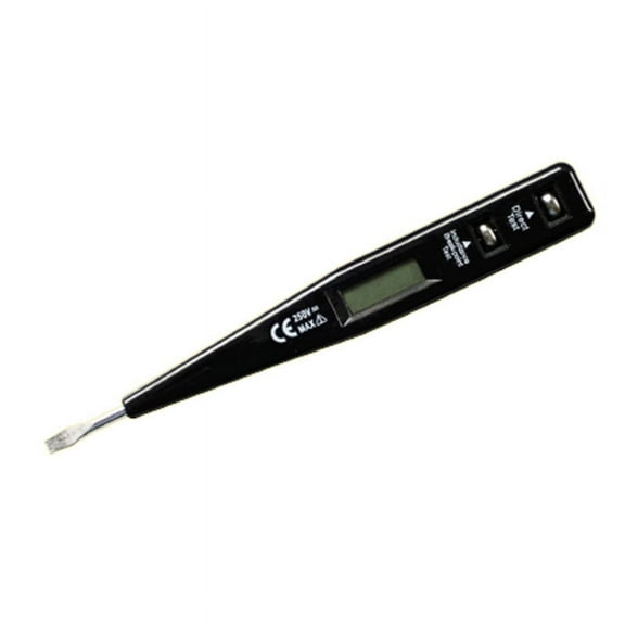 Digital Test Pencil Screwdriver Probe Light Voltage Tester Detector 12-220V Electrical Test Pen Voltmeter,Black