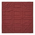 thumbnail image 2 of VHC Brands Connell Quilted Lap Throw 30Wx30L, Bedroom and Living Room Decor, Blanket, Cotton, Connell Collection, Square 30x30, Burgundy, 2 of 3