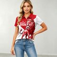 thumbnail image 1 of Women's Football Graphic T-Shirt, Women's Fashion Printed Short Sleeve Sports Top, Casual Athletic Workout Tee for Soccer Tournament 2026 Yellow Size: XL, 1 of 5