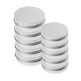 thumbnail image 6 of 10 Pieces 5ml/15ml Aluminum Tins Empty Cosmetic Pots Lip Container Jar, Tins Spiral Screw Box Case Bottle, 6 of 8