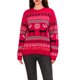 thumbnail image 3 of Suéter de punto navideño para mujer, estampado de letras, ciervo, copo de nieve, manga larga, cuello redondo, jerséis casuales para otoño e invierno, 3 of 5