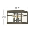 thumbnail image 3 of 4 Light Medium Outdoor Flush Mount in Transitional Style 12 inches Wide By 12 inches High-Oil Rubbed Bronze Finish Bailey Street Home 81-Bel-3088087, 3 of 7