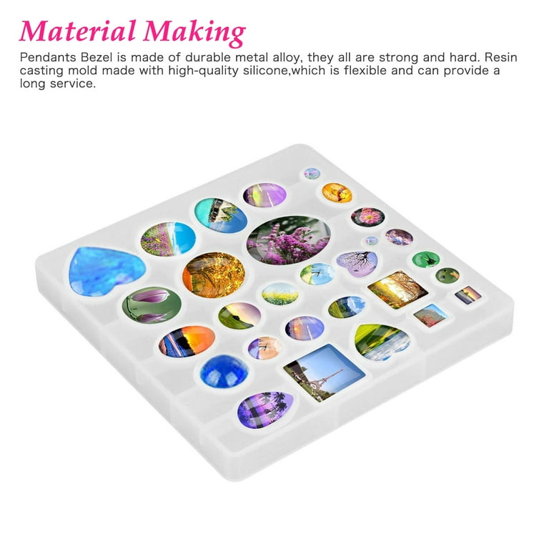 31pcs Jewelry Molds, Silicone Jewelry Molds for Epoxy Resin, UV