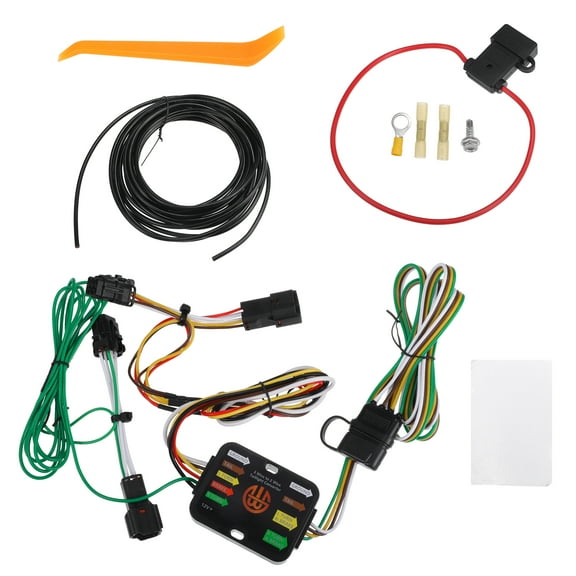 1 Set Vehicle 4-Pin Trailer Wiring Harness Kit for Hyundai Tucson 2010-2018 Black