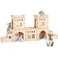 thumbnail image 1 of Spacious Rabbit Castle Hideout - Wooden Bunny House for Indoor Play - 5 Houses - Nut Castle, 1 of 4