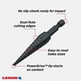 thumbnail image 5 of Lenox Tools Step Drill Bit, 1/8 to 1/2 Inch 30881VB1, 5 of 5