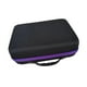 thumbnail image 5 of Estuche de transporte de 120 rejillas, gran capacidad, carcasa rígida, resistente al polvo violeta y negro, 5 of 9