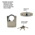 thumbnail image 3 of Candado de Acero Alfaloc 70 mm Nivel 8 Llave anti ganzúa, 3 of 4