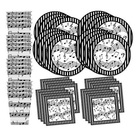 Music Notes Birthday Party Supplies Set Plates Napkins Cups