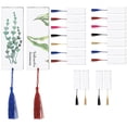 thumbnail image 2 of 20pcs Acrylic Tassel Bookmark Rectangular Blank Decoration DIY Bookmark DIY Mini Transparent Bookmarker for Book Cloth Decoration Student, 2 of 9