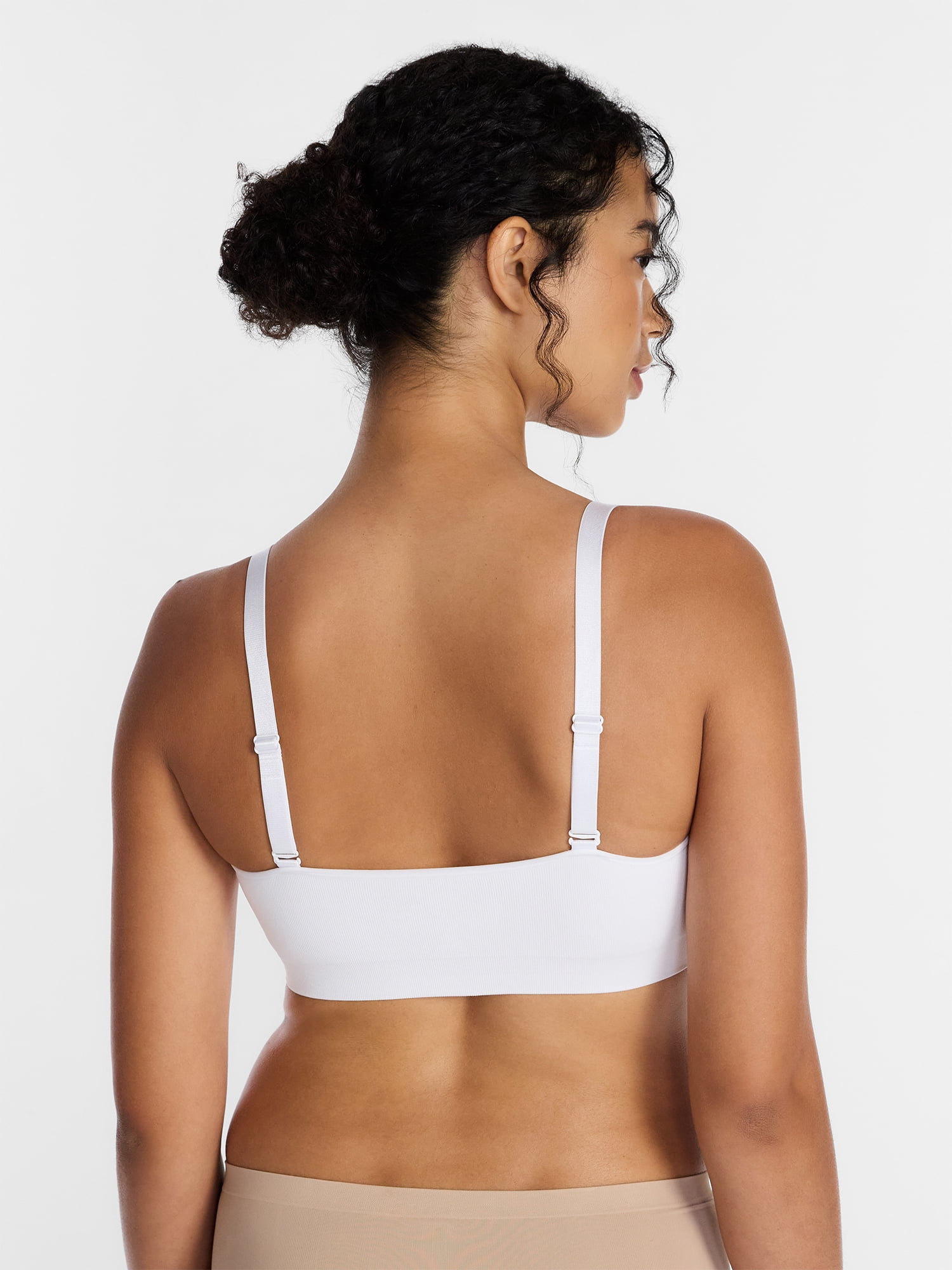 Joyspun Women’s Seamless Plunge Pullover Bralette, Sizes S-XXXL
